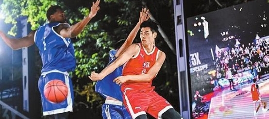 서커우 K11에 개장한 선전시의 첫 NBA 농구장